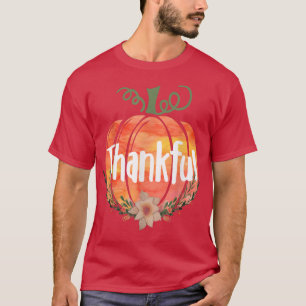 Niedlicher, dankbarer Herbstkürbis Erntedank T-Shirt