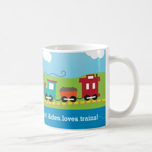 Niedlicher das Choo Choo des Kindes Zug Kaffeetasse (Rechts)