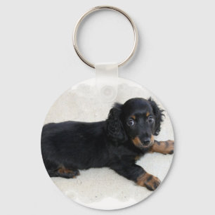 Niedlicher Daschund Schlüsselanhänger