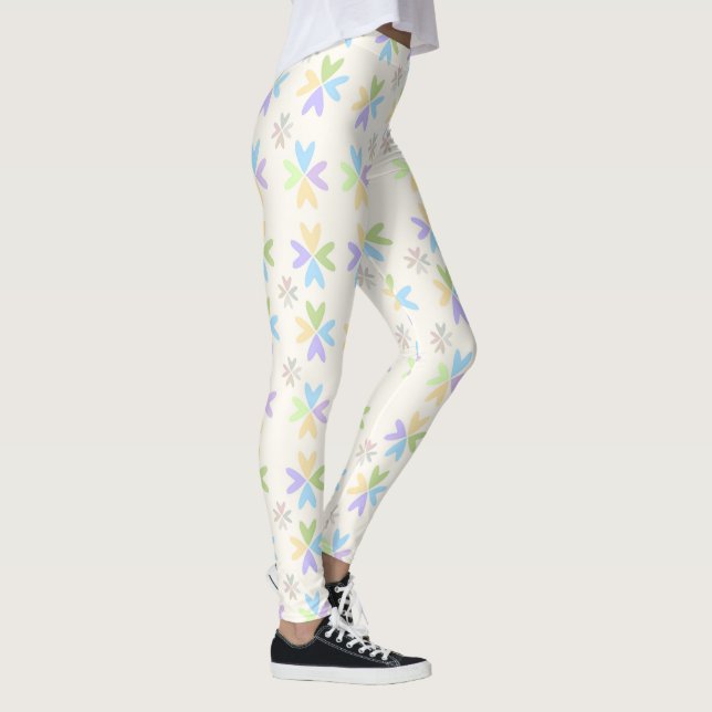 niedlicher dekorativer Hintergrund für Stoff Leggings (Rechts)