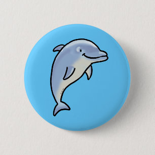 Niedlicher Delphin Button