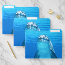 Niedlicher Delphin-Marinetier im blauen Meer