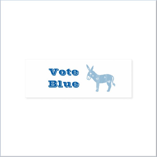 Niedlicher demokratischer Donkey & Herz STIMMEN BL Permastempel (Bookmark my store!
https://www.zazzle.com/store/keepdemocracyalive/)