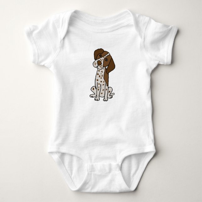 Niedlicher deutscher kurzhaariger baby strampler (Vorderseite)