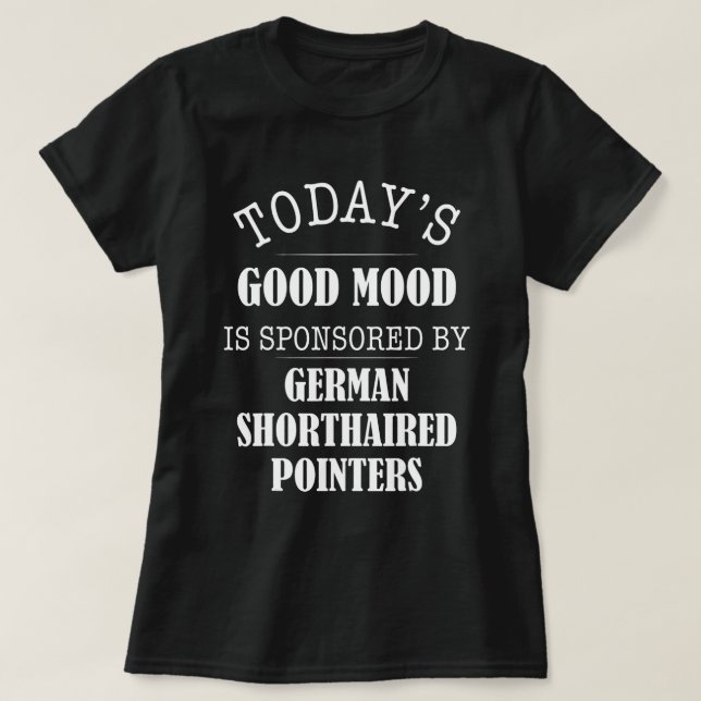 Niedlicher deutscher Kurzzeiger Hundebüt Welpe 1 T-Shirt (Design vorne)