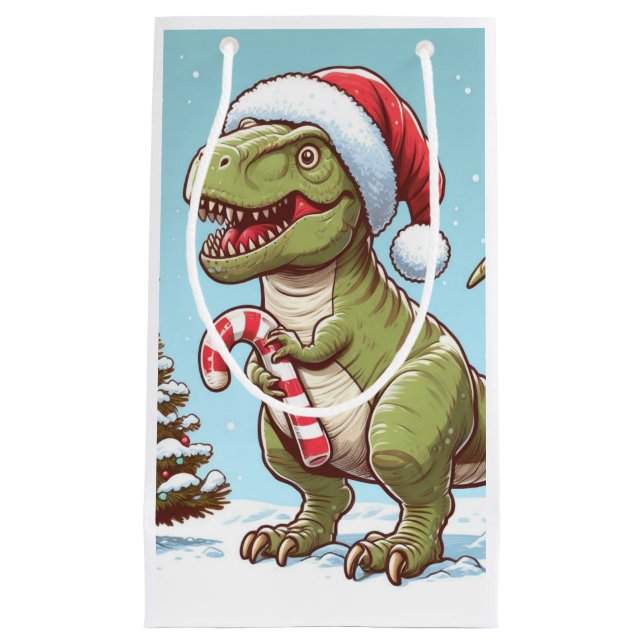 Niedlicher Dinosaurier aus Zuckerrohr Kleine Geschenktüte (Vorderseite)