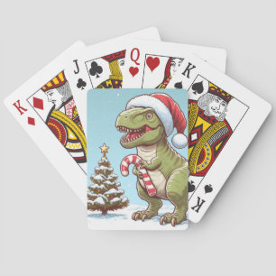 Niedlicher Dinosaurier aus Zuckerrohr Spielkarten