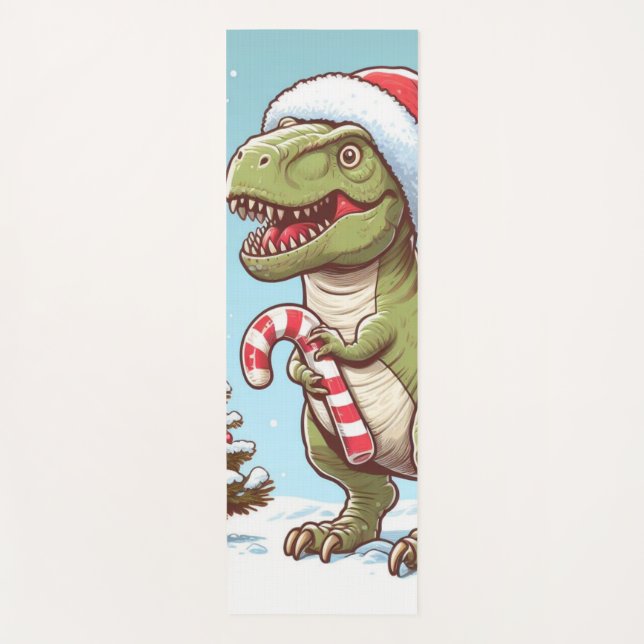 Niedlicher Dinosaurier aus Zuckerrohr Yogamatte (Vorderseite)