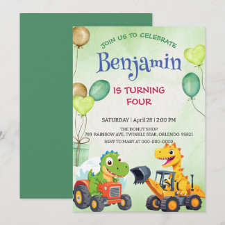 Niedlicher Dinosaurier-Baukastenballon