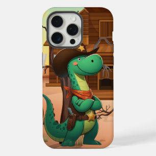 Niedlicher Dinosaurier/Cowboy iPhone 15 Pro Max Hülle