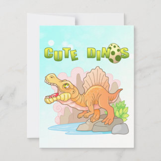 niedlicher Dinosaurier Dankeskarte