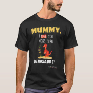 Niedlicher Dinosaurier der Motheru2019er-Tage von T-Shirt