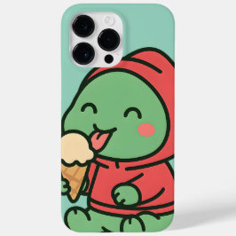 Niedlicher Dinosaurier Eating Ice Cream - Telefonz Case-Mate iPhone 14 Pro Max Hülle