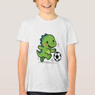 Niedlicher Dinosaurier Fußballspiel T - Shirt