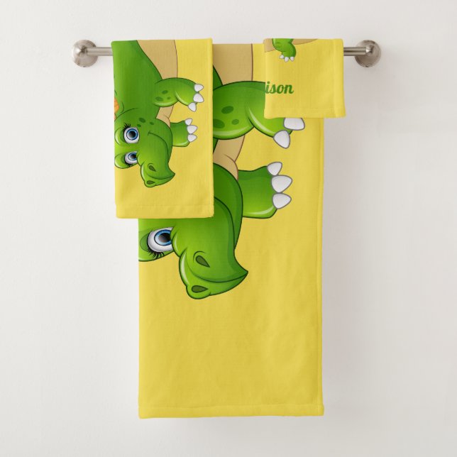 Niedlicher Dinosaurier individuelle Name und Set f (Insitu)