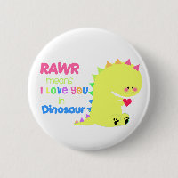 Niedlicher Dinosaurier-Knopf RAWR KNOPF