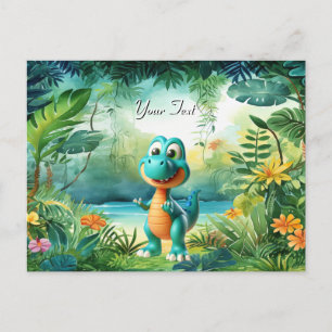 Niedlicher Dinosaurier Postkarte