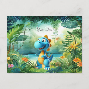 Niedlicher Dinosaurier Postkarte