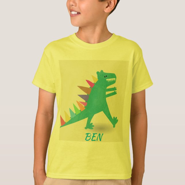 Niedlicher Dinosaurier-T - Shirt (Vorderseite)