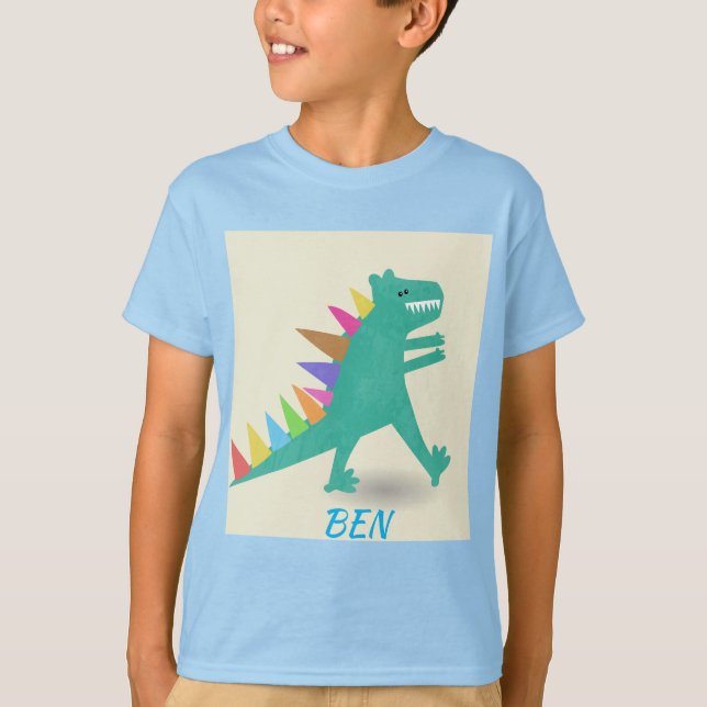 Niedlicher Dinosaurier-T - Shirt (Vorderseite)