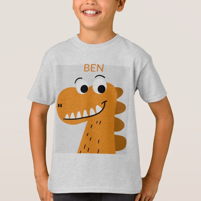 Niedlicher Dinosaurier-T - Shirt (Vorderseite)