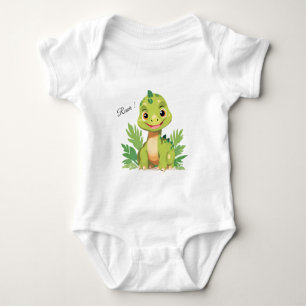 Niedlicher Dinosaurier wilder Dschungel-Zoo-Geburt Baby Strampler