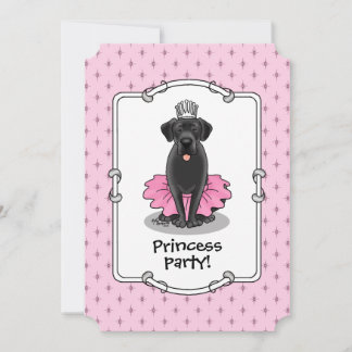 Niedlicher Dog Ballet Princess Black Labrador Retr Ankündigung