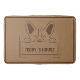 Niedlicher Dog Pet Begrüßung Zuhause Party DIY Nam Badematte