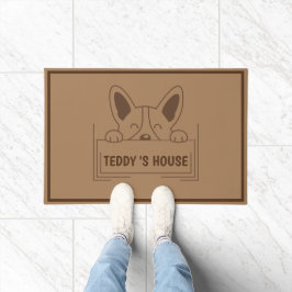 Niedlicher Dog Pet Begrüßung Zuhause Party DIY Nam Fußmatte