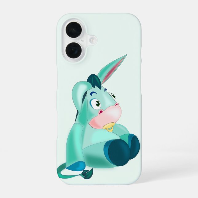 Niedlicher Donkey iPhone-Fall iPhone 16 Hülle (Rückseite)
