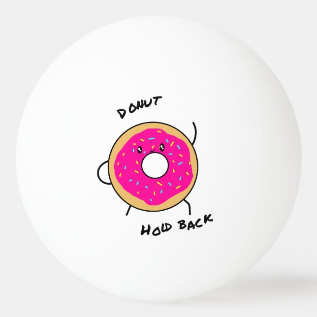 Niedlicher Donut Tischtennisball (Vorderseite)