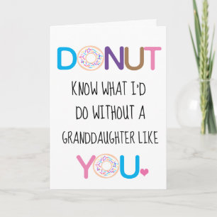 Niedlicher Donut-Valentinstag Karte