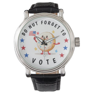 Niedlicher Donut Vergessen Sie nicht zu wählen - W Armbanduhr