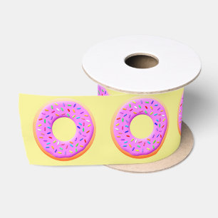 Niedlicher Donut Zeichnend mit Sprinklen Satinband