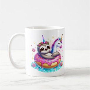 Niedlicher Doughnut-Mops mit Donuts Kostüm 2025 T Kaffeetasse