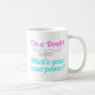 Niedlicher Doula Superhero Kaffeetasse
