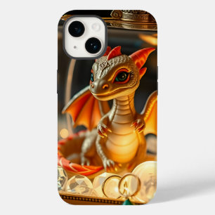 Niedlicher Drache in einer Schmuckbox Case-Mate iPhone 14 Hülle