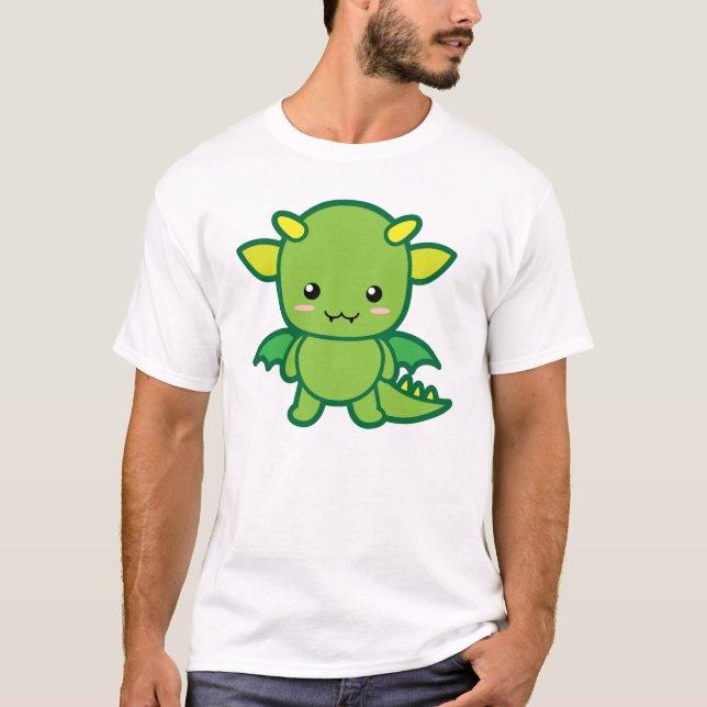 Niedlicher Drache T-Shirt (Vorderseite)