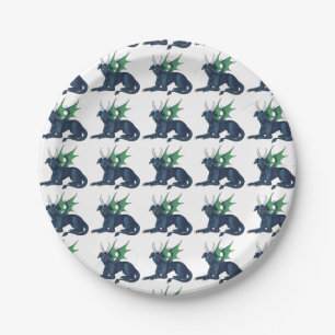 Niedlicher Drache-Teller Pappteller