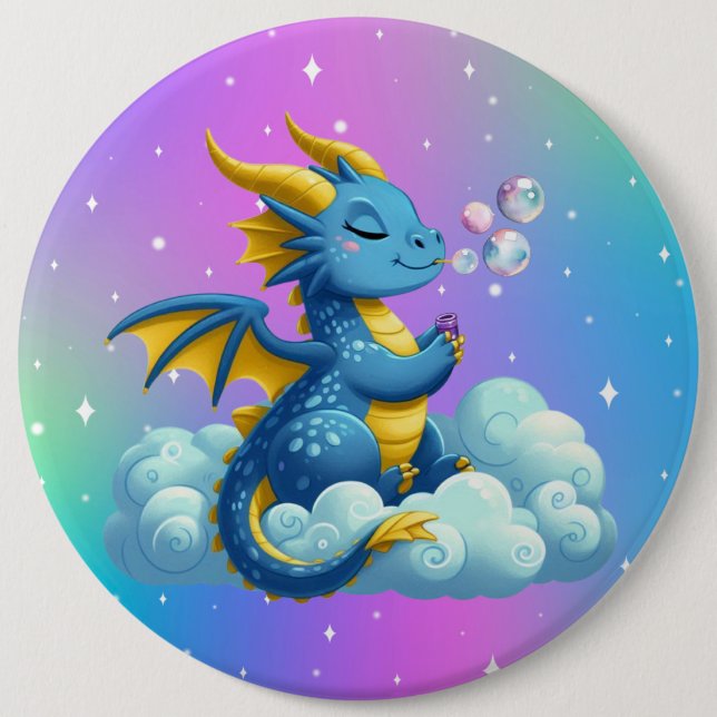 Niedlicher Drache/Whimsikum Button (Vorderseite)
