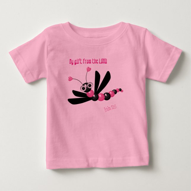 Niedlicher Dragonfly Tutu Bodysuit Baby T-shirt (Vorderseite)