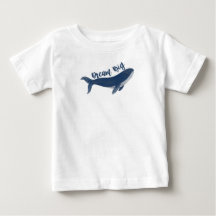 Niedlicher "Dream Big" Whale Baby T - Shirt