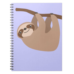 Niedlicher Drei-Toed Sloth Notizblock