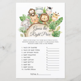 Niedlicher Dschungel Raten Sie mit dem richtigen P