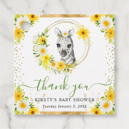 Niedlicher Dschungel Zebra BläsernBaby Dusche Geschenkanhänger