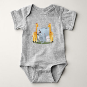Niedlicher Dschungelsafari-Säugling Baby Strampler
