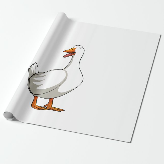 Niedlicher Duck Design Men Waterfowl Bird Pet Ente Geschenkpapier (Ungerollt)