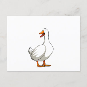 Niedlicher Duck Design Men Waterfowl Bird Pet Ente Postkarte