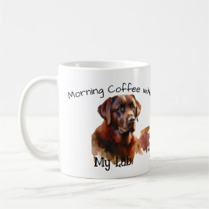 Niedlicher dunkelbrauner Morgenkaffee mit meinem L Kaffeetasse