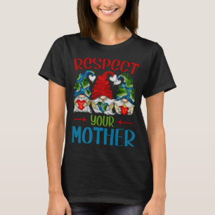 Niedlicher Earth Day Gnomes for Women Global Warmi T-Shirt